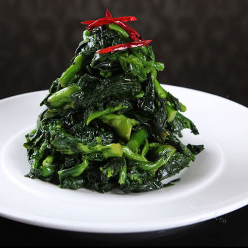 下饭蔬菜呛拌小油菜