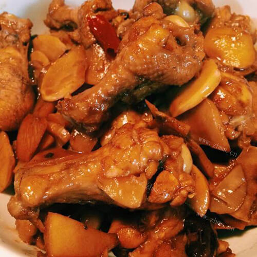 家常胡萝卜杏鲍菇烧土鸡