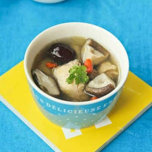 简单版鸡腿香菇汤