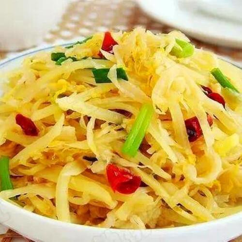 清脆爽口酸菜辣炒土豆丝