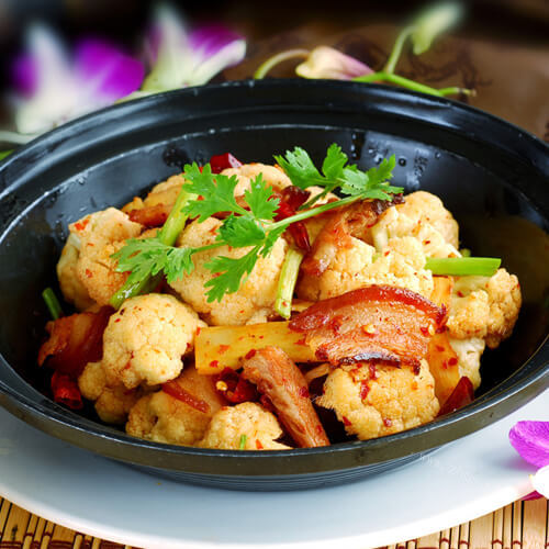 美味干锅花菜黄牛肉