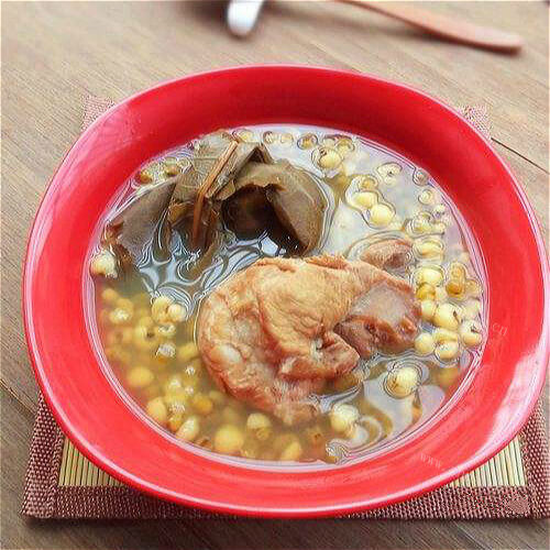好吃的红绿豆瑶柱瘦肉汤