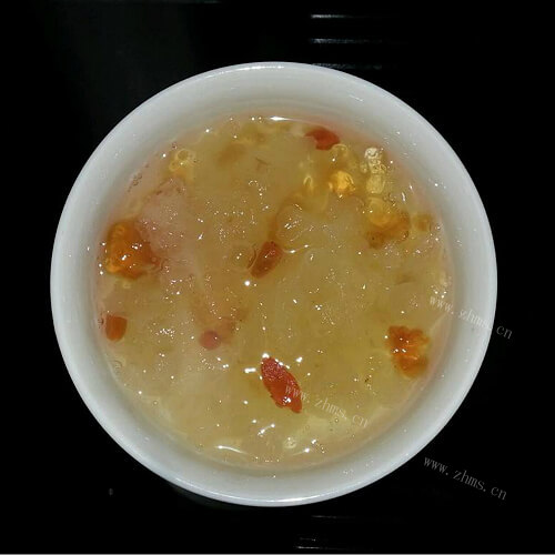 香甜皂角米银耳羹