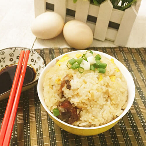 广式美味腊肠饭