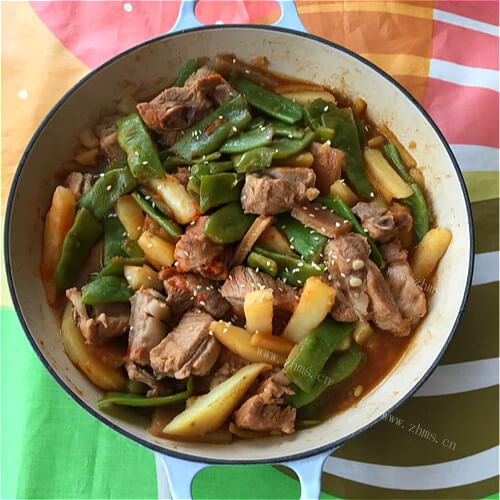 美味干四季豆炖筒骨肉