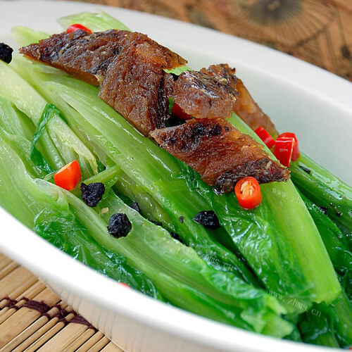 自制豆豉鲮鱼油麦菜