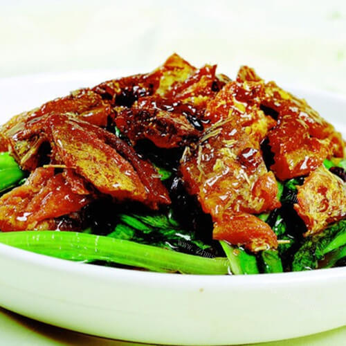 家常豆豉鲮鱼烧芥蓝