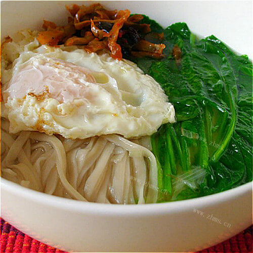 青菜鸡蛋面