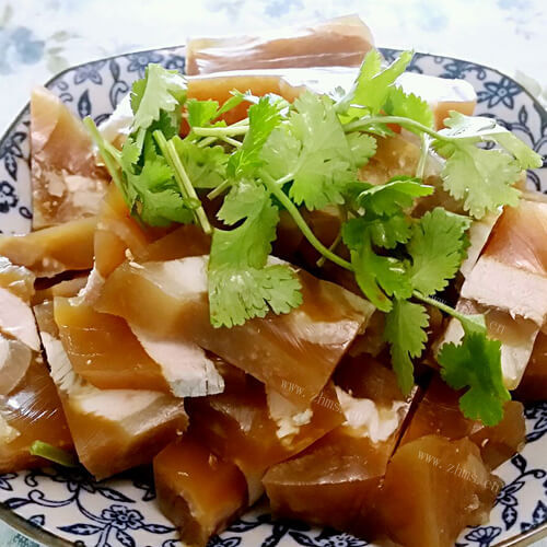 好吃的酸辣酱香皮冻