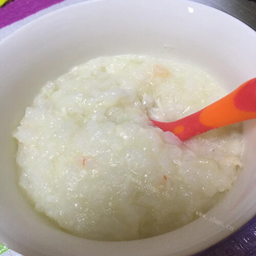美味宝宝辅食虾肉粥