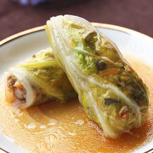 美味鱼香白菜卷