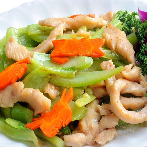 胡萝卜炒肉丝