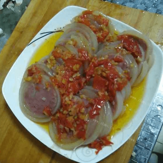 好吃的肘花火腿做法图解6)