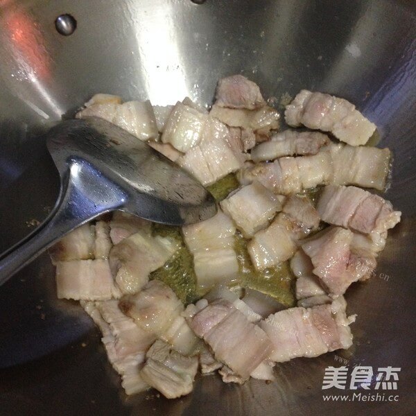 甘香回锅五花肉做法图解4)