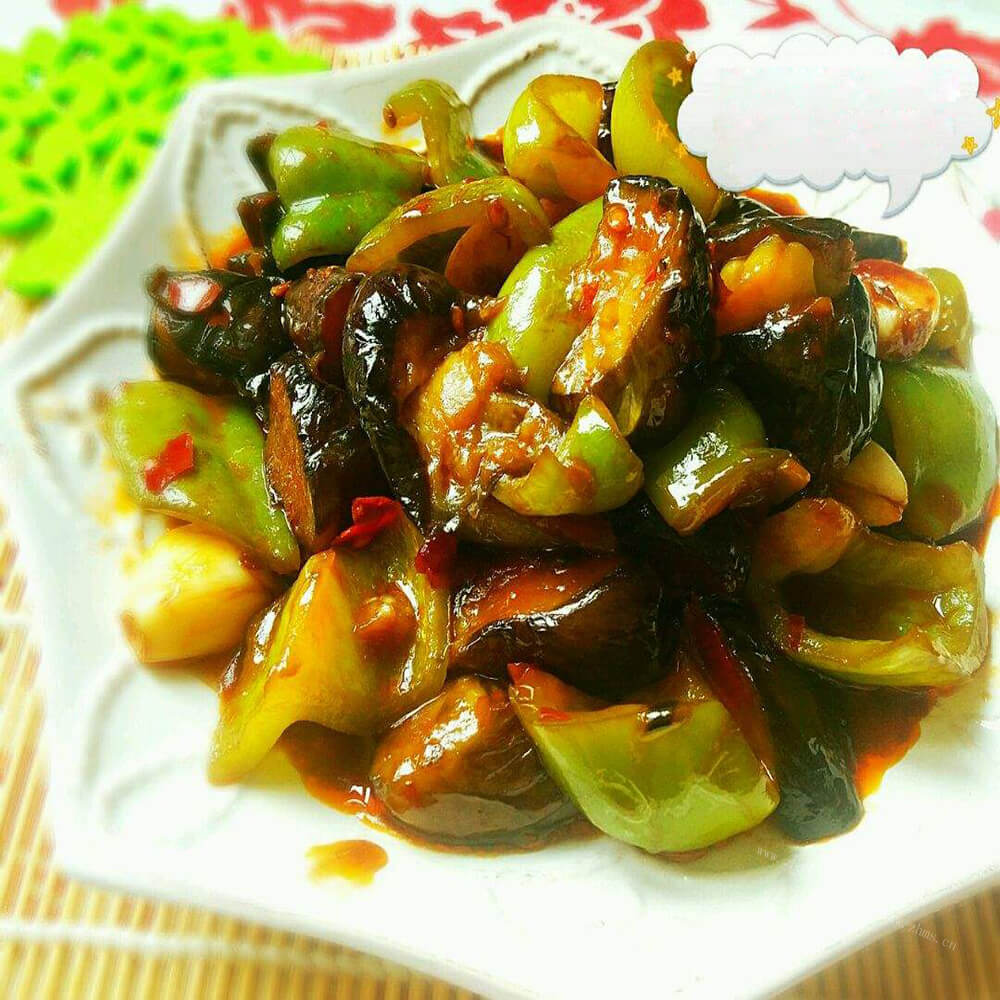 凉拌青椒烧茄子