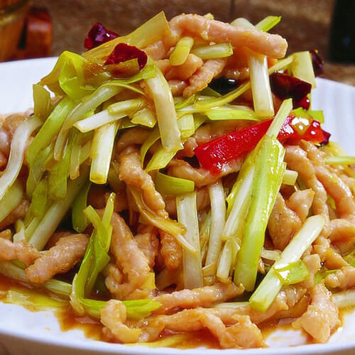 韭黄炒肉丝