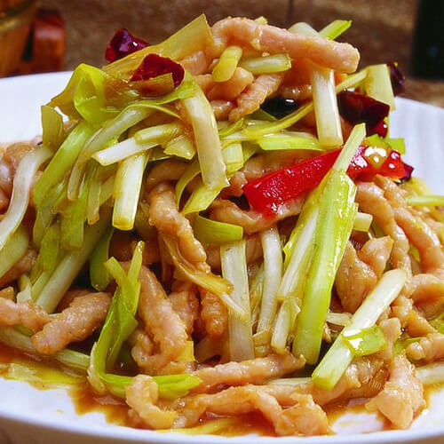 韭黄炒肉丝