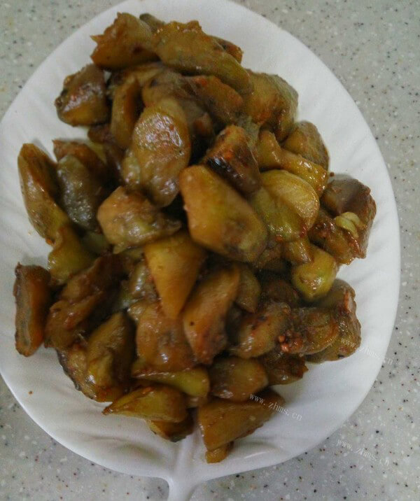 酱爆茄子做法图解4)