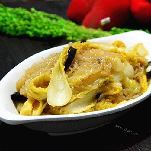 粉丝木耳炒娃娃菜