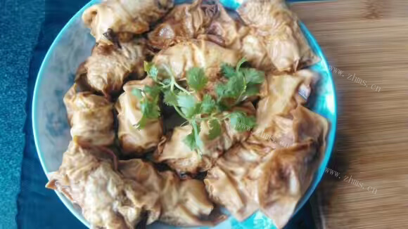 美味百叶结包肉做法图解2)