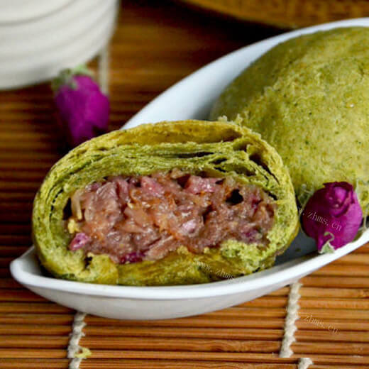 抹茶玫瑰花饼