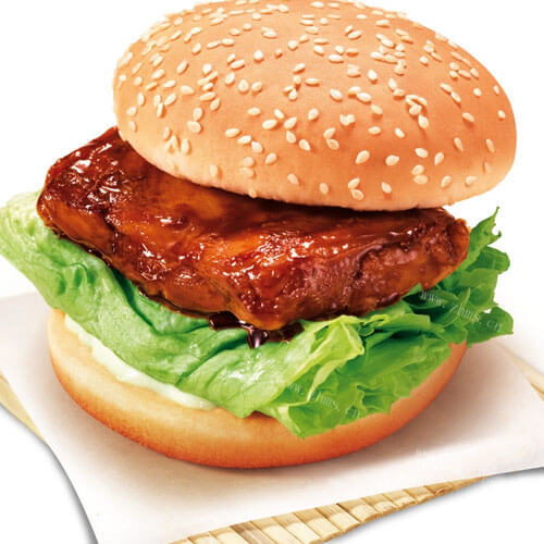 美味的淡奶油牛肉汉堡