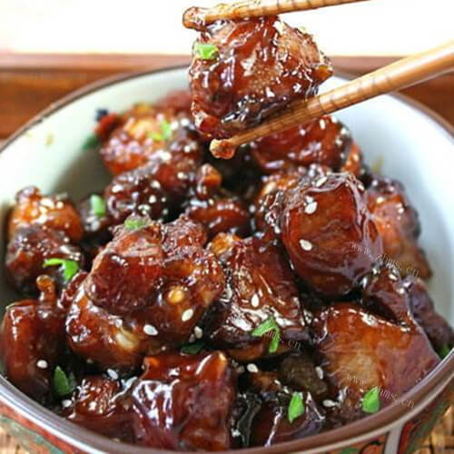 风味糖醋排骨盖面 