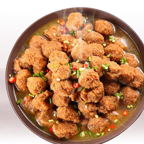 美味可口的绿豆丸子