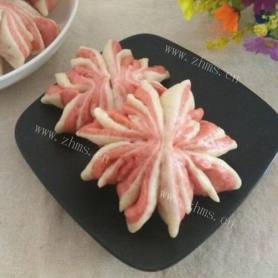 美味的粉红菊花花卷