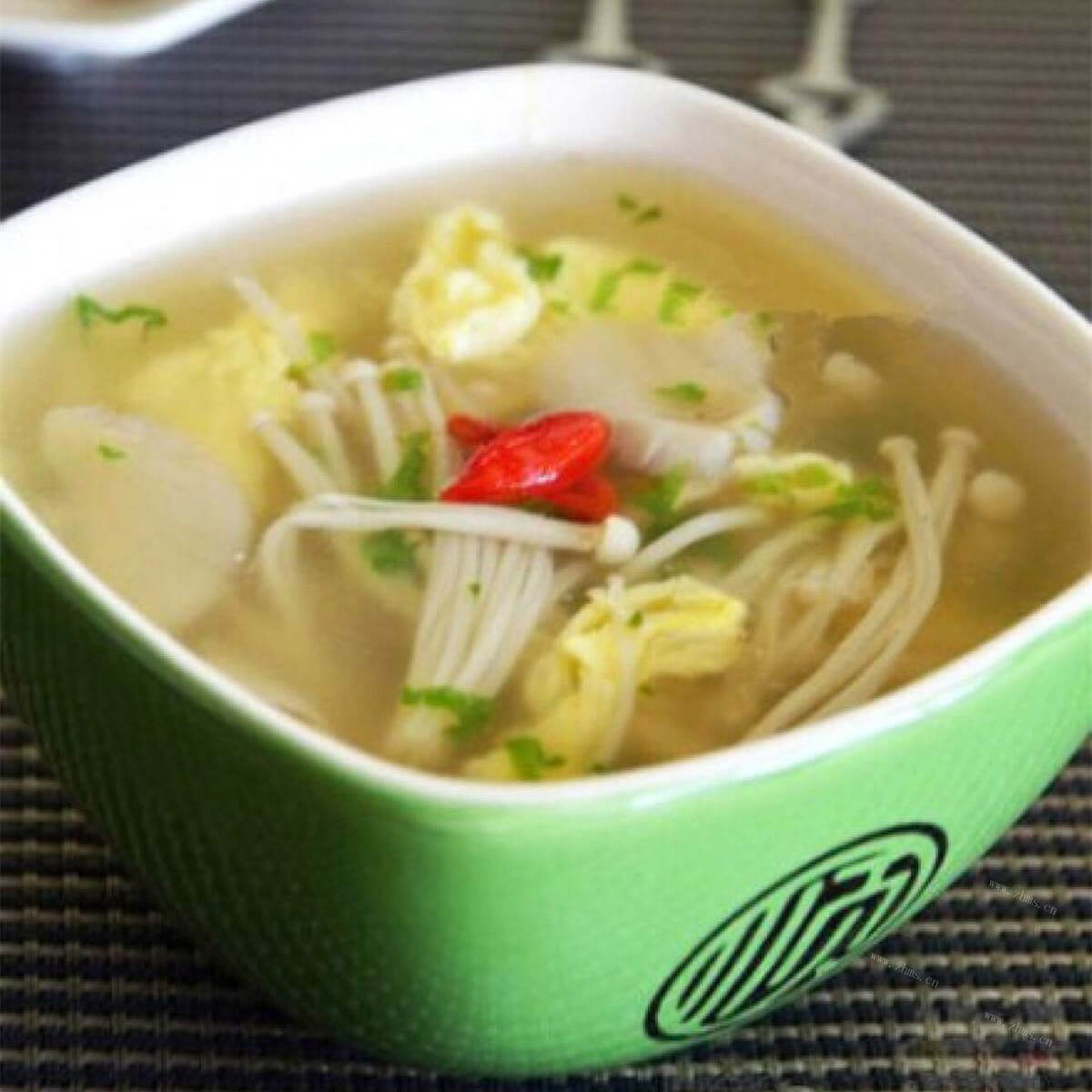 好喝冬瓜金针菇汤