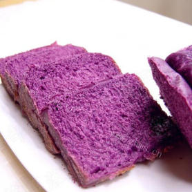 自制紫薯全麦豆包
