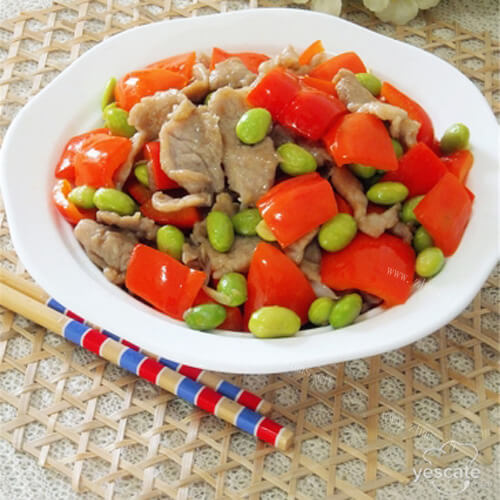 香辣毛豆红椒鱿鱼