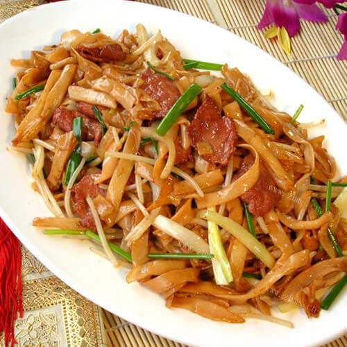 自制芥兰炒牛河