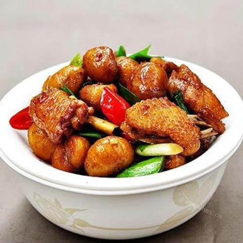 好吃至极的板栗烧鸡
