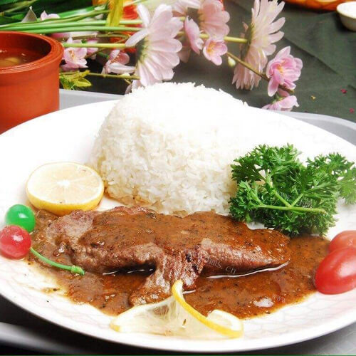 自制黑椒牛排饭
