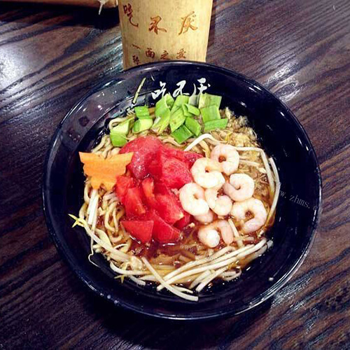 番茄虾仁汤面