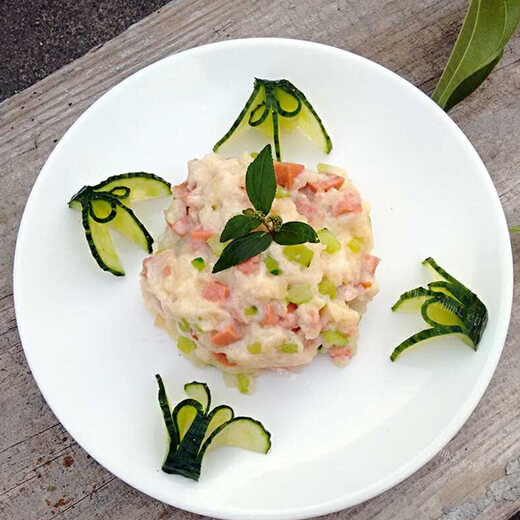 美味的培根土豆泥沙拉