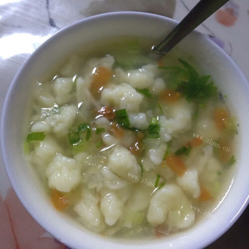 鲜美白菜虾仁疙瘩汤