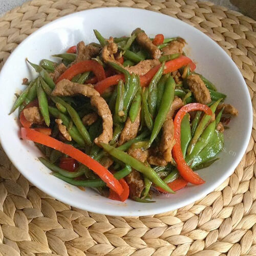 好吃的豇豆炒肉