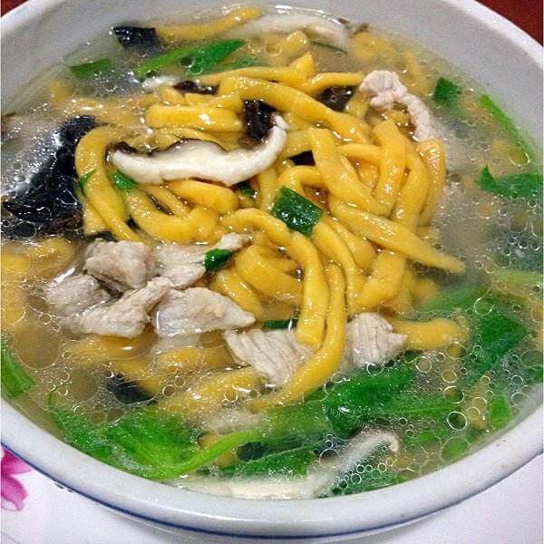 美味的南瓜肉丁面