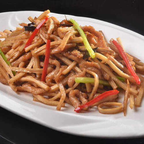 家常炒肉丝