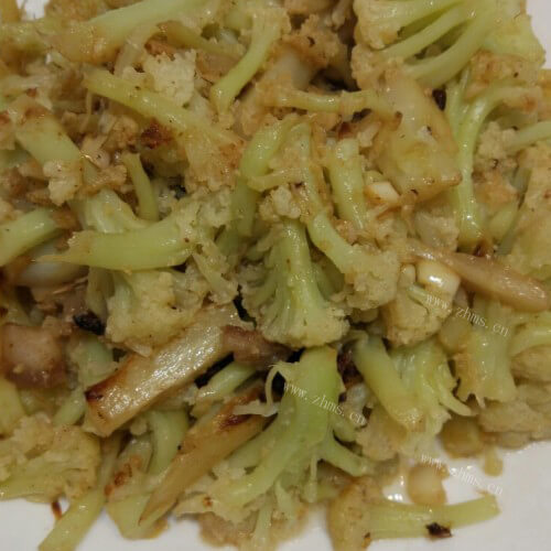 美味五花肉焖炒花菜菜花