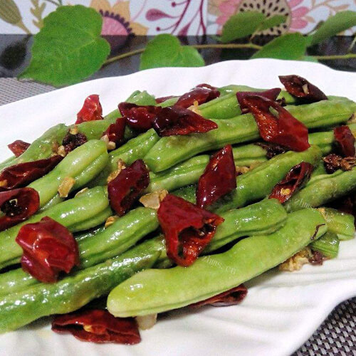 美味的干瘪四季豆