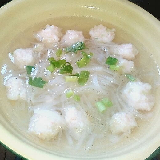 营养的白萝卜虾丸