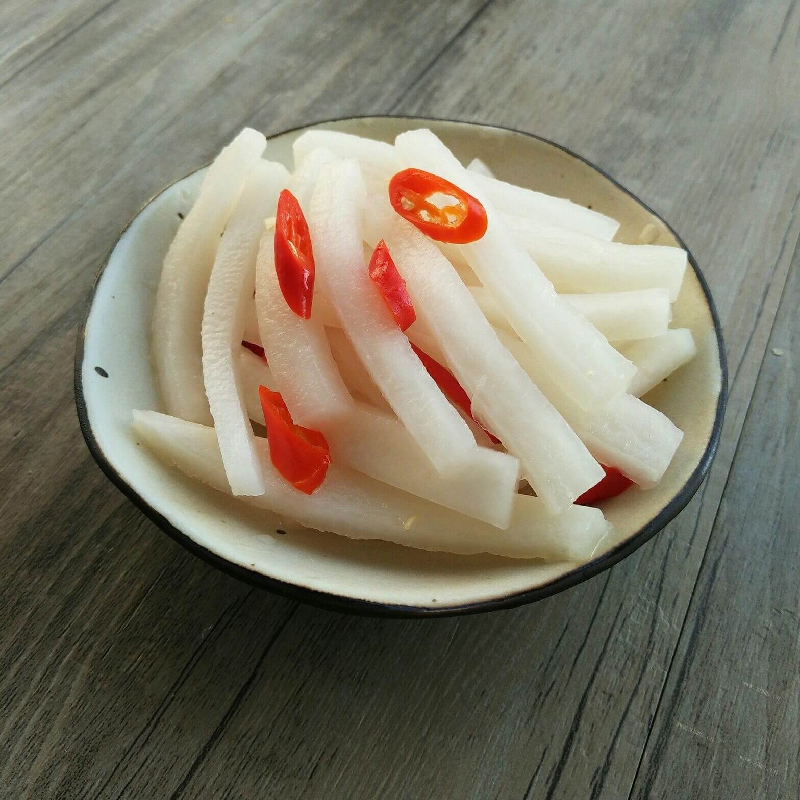好吃的爽脆酸萝卜