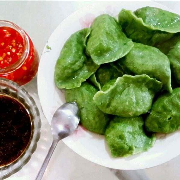 独特的菠菜皮饺子