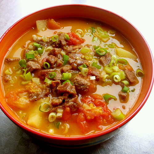 自制牛肉炖柿子