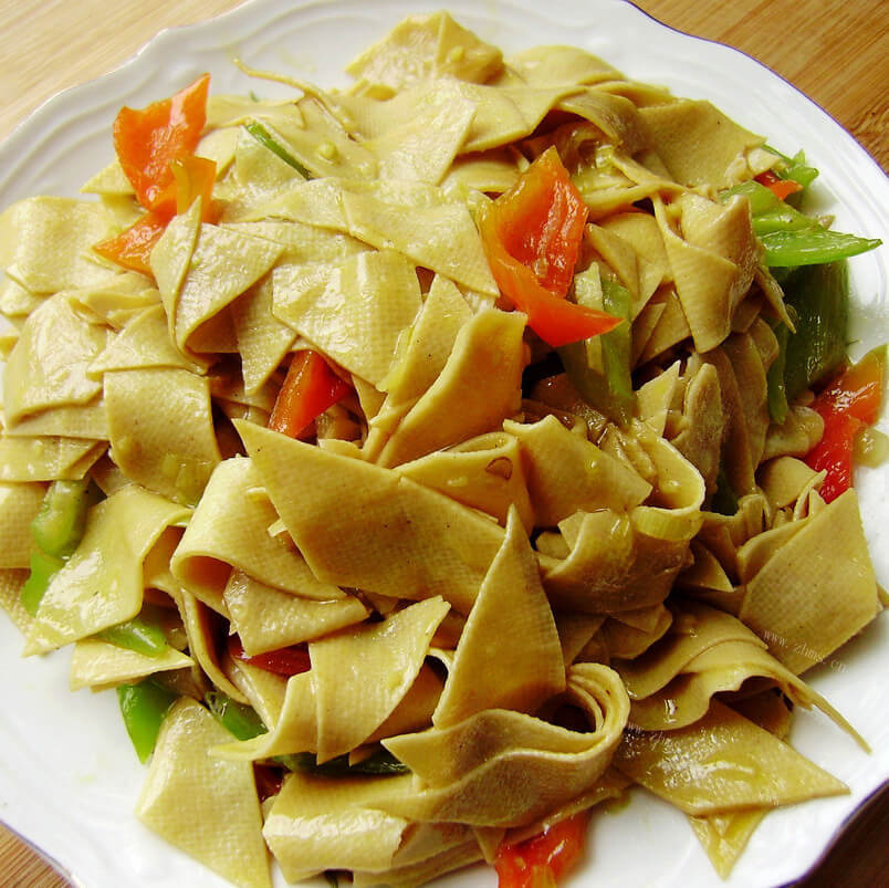 家庭版尖椒干豆腐