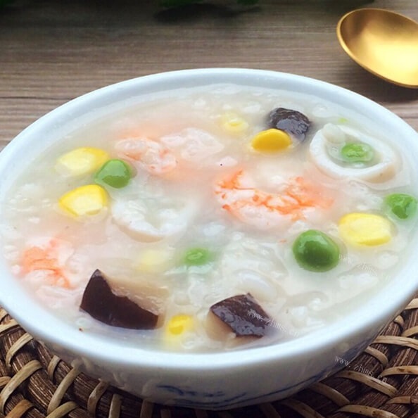 鲜香的海鲜豌豆意面粥