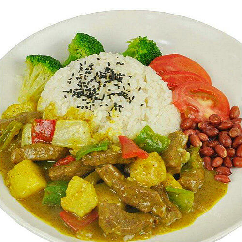 喷香牛肉咖喱饭